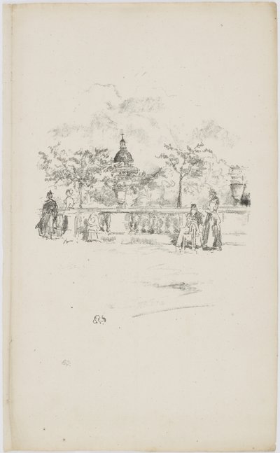 The Pantheon, from the Terrace of the Luxembourg Gardens, 1893 by James Abbott McNeill Whistler